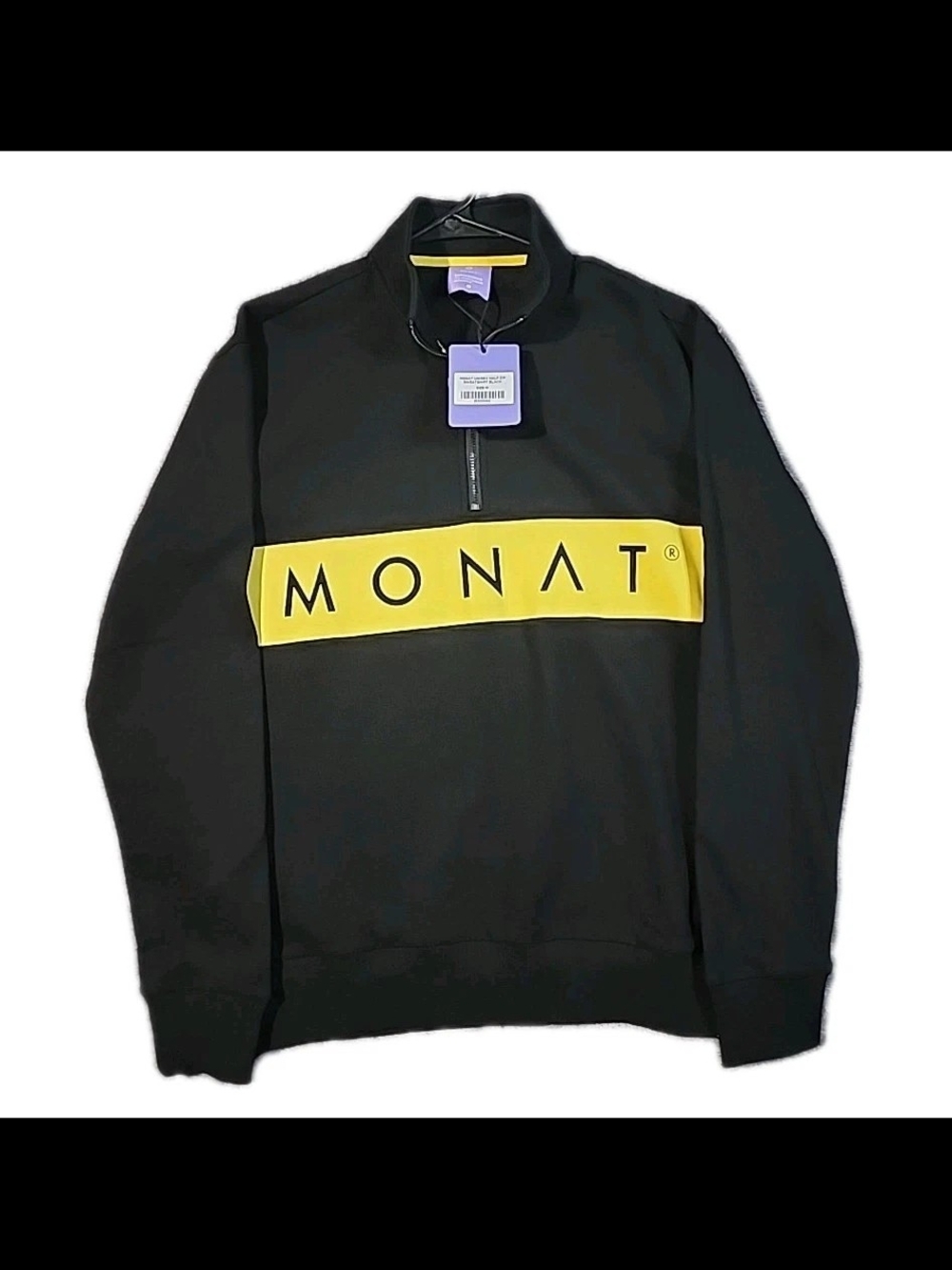 Monat 1/2 Zip Sweatshirt Logo Medium Pullover Unisex